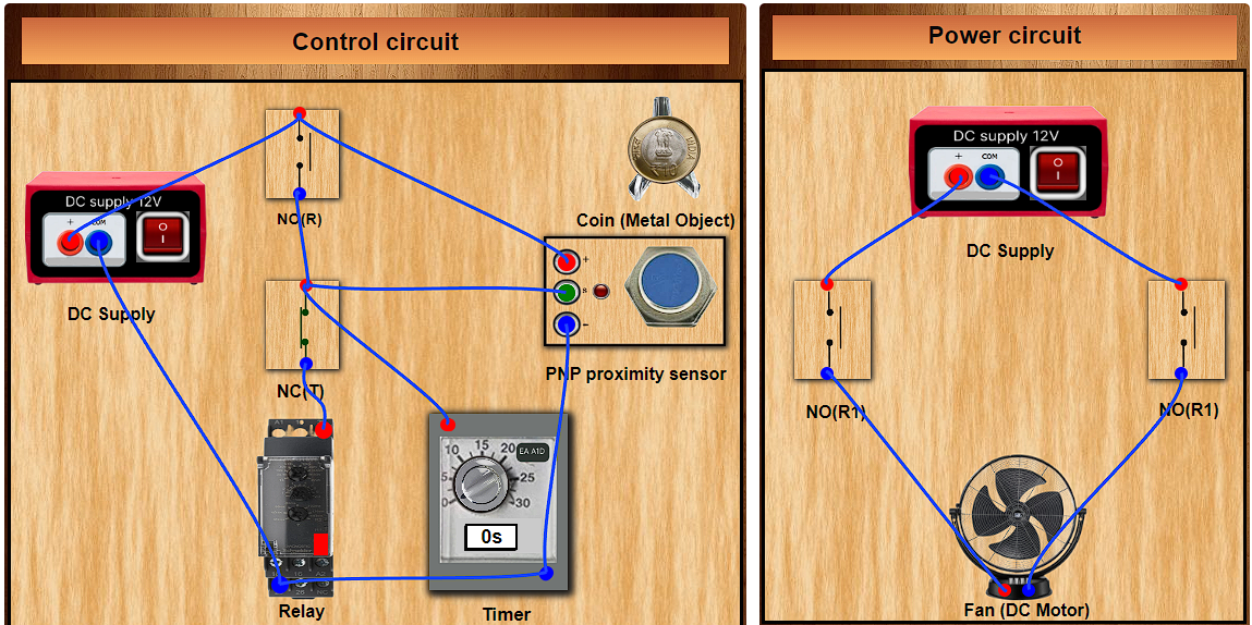 Connections of Control and Power Circuit